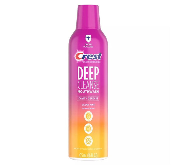 크레스트 가글 구강청결제 무알콜 가글액 475ml Crest Deep Mouthwash