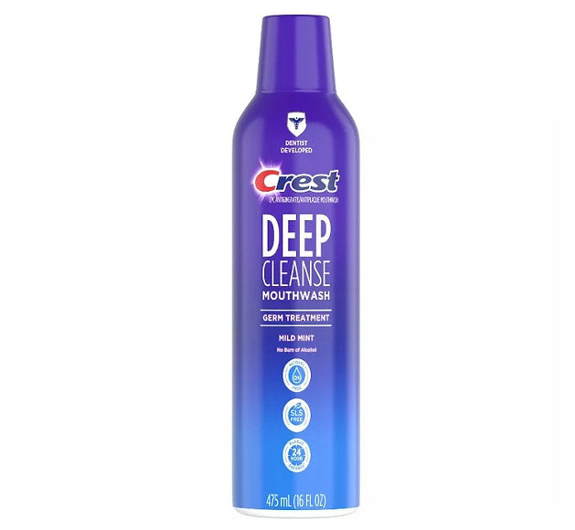 크레스트 가글 구강청결제 무알콜 가글액 475ml Crest Deep Mouthwash