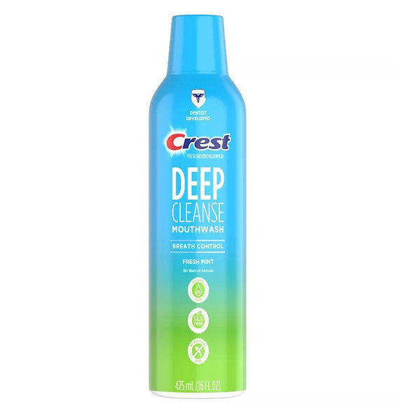 크레스트 가글 구강청결제 무알콜 가글액 475ml Crest Deep Mouthwash