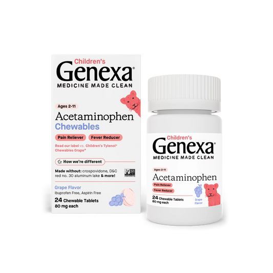 Genexa Children's Acetaminophen  Chewable Tablets, 24 Ct 제넥사 어린이 해열제 츄어블 24Ct