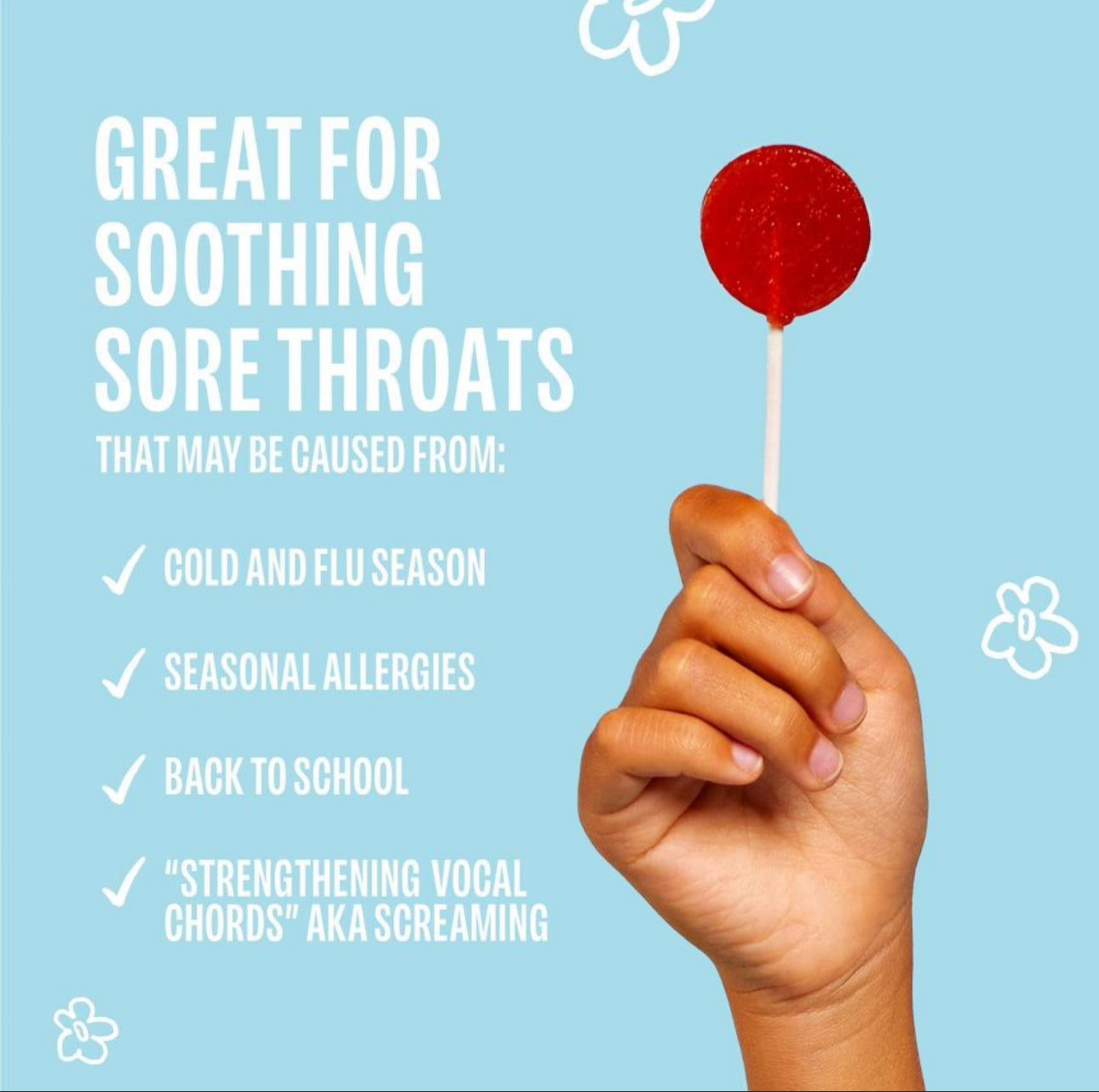 롤리즈 오가닉 목감기 기침사탕 2팩 Lolleez Kids Organic Throat Soothing Pops