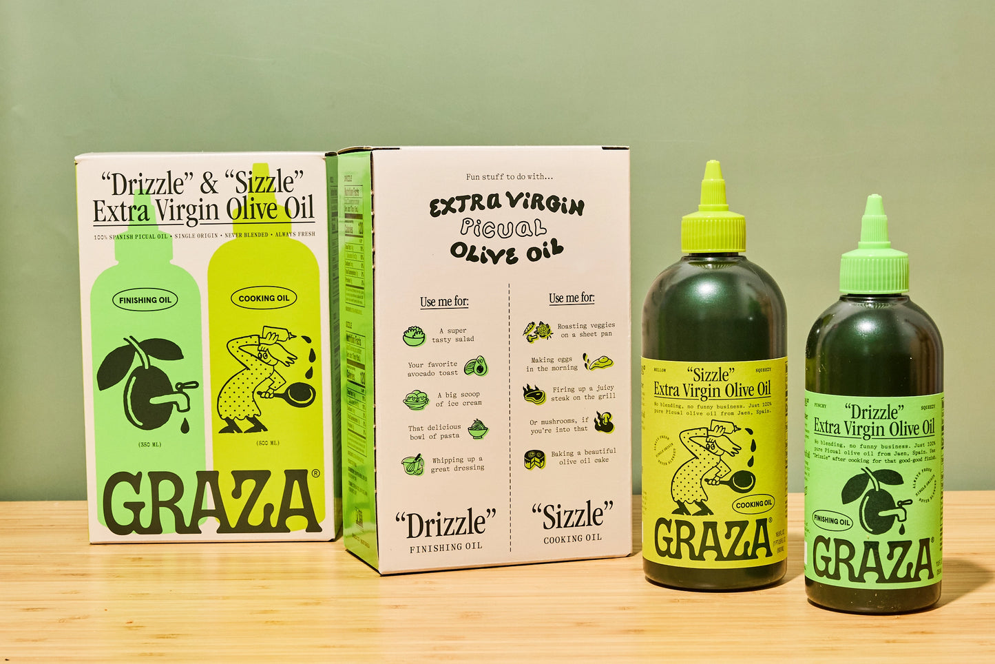 Graza Sizzle & Drizzle Gift Set 850ml