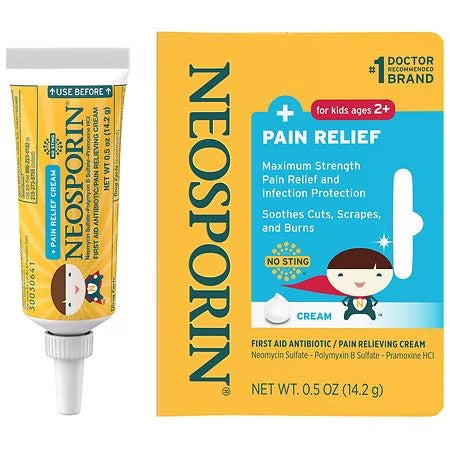 Neosporin Pain Relief Cream for Kids-네오스프린 상처연고 키즈