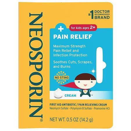 Neosporin Pain Relief Cream for Kids-네오스프린 상처연고 키즈